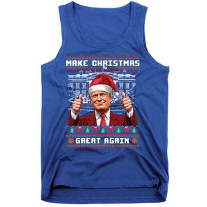 Trump Christmas Pajama Funny Make Christmas Great Again Ugly Gift Tank Top