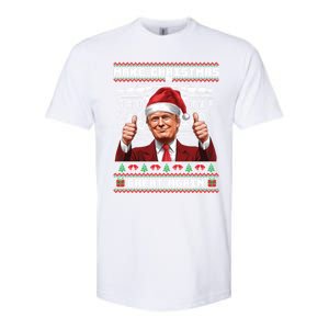 Trump Christmas Pajama Funny Make Christmas Great Again Ugly Gift Softstyle CVC T-Shirt