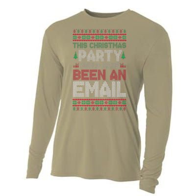 This Christmas Party Could Have Been An Email Ugly Christmas Cooling Performance Long Sleeve Crew