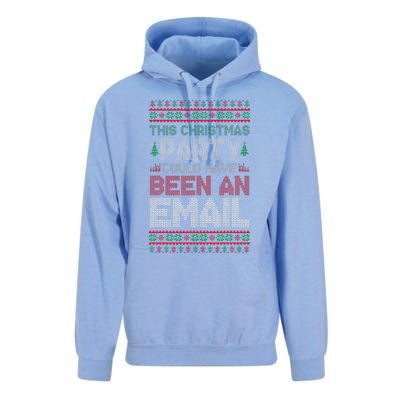 This Christmas Party Could Have Been An Email Ugly Christmas Unisex Surf Hoodie