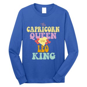 This Capricorn Queen Loves Her Leo King Funny Gift Long Sleeve Shirt