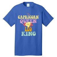 This Capricorn Queen Loves Her Leo King Funny Gift Tall T-Shirt