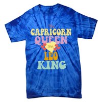 This Capricorn Queen Loves Her Leo King Funny Gift Tie-Dye T-Shirt