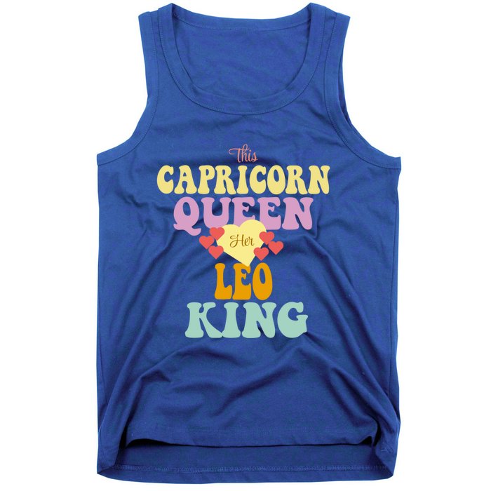 This Capricorn Queen Loves Her Leo King Funny Gift Tank Top