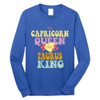 This Capricorn Queen Loves Her Taurus King Funny Gift Long Sleeve Shirt