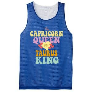 This Capricorn Queen Loves Her Taurus King Funny Gift Mesh Reversible Basketball Jersey Tank