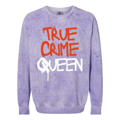 True Crime Queen Colorblast Crewneck Sweatshirt