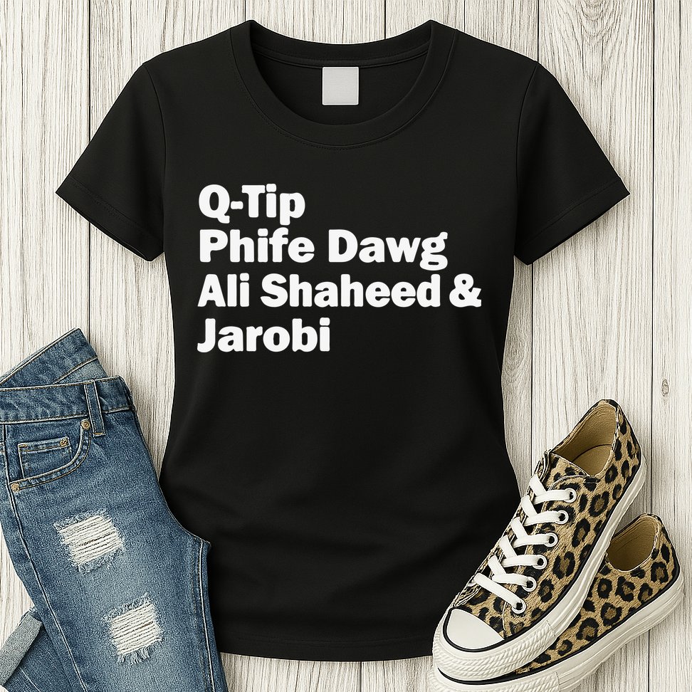 TRIBE CALLED QUEST NAMES Womens T-Shirt