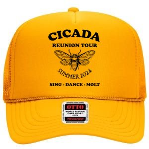 The Cicada Reunion U.S 2024 Cicada Concert Fest Lover High Crown Mesh Back Trucker Hat