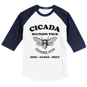 The Cicada Reunion U.S 2024 Cicada Concert Fest Lover Baseball Sleeve Shirt