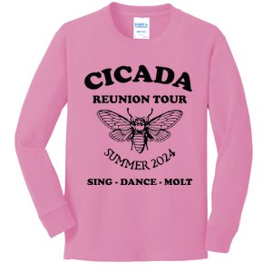 The Cicada Reunion U.S 2024 Cicada Concert Fest Lover Kids Long Sleeve Shirt