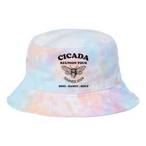 The Cicada Reunion U.S 2024 Cicada Concert Fest Lover Tie Dye Newport Bucket Hat