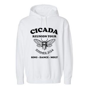 The Cicada Reunion U.S 2024 Cicada Concert Fest Lover Garment-Dyed Fleece Hoodie