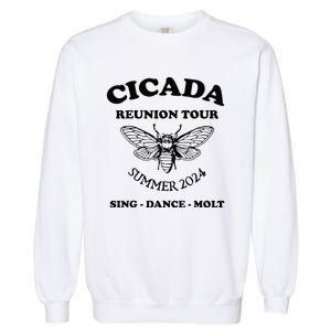 The Cicada Reunion U.S 2024 Cicada Concert Fest Lover Garment-Dyed Sweatshirt