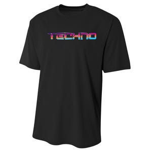 Techno Colorful Rave Dj EDM Festival Raver Performance Sprint T-Shirt