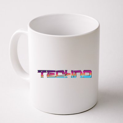 Techno Colorful Rave Dj EDM Festival Raver Coffee Mug