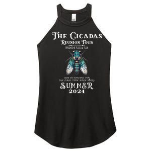 The Cicada Reunion U.S 2024 Cicada Concert Fest Lover Women's Perfect Tri Rocker Tank