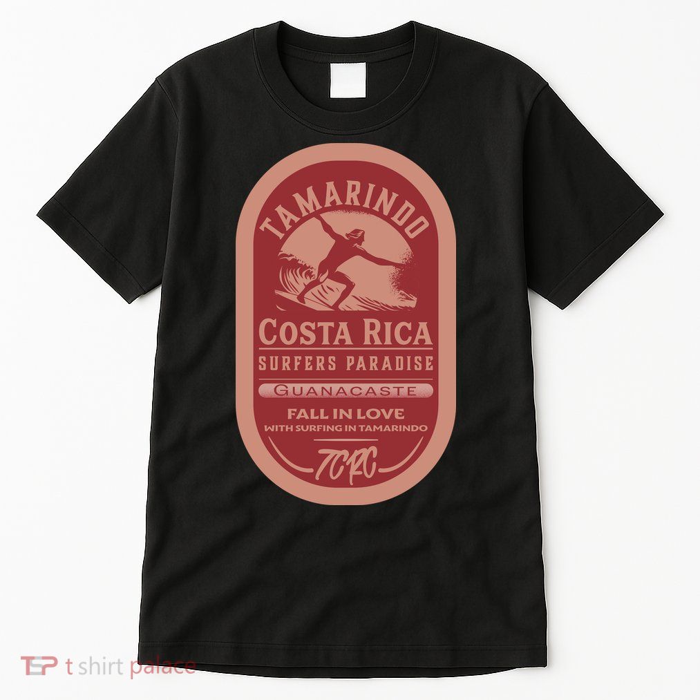 Tamarindo Costa Rica Surf Vintage Label Tall T-Shirt