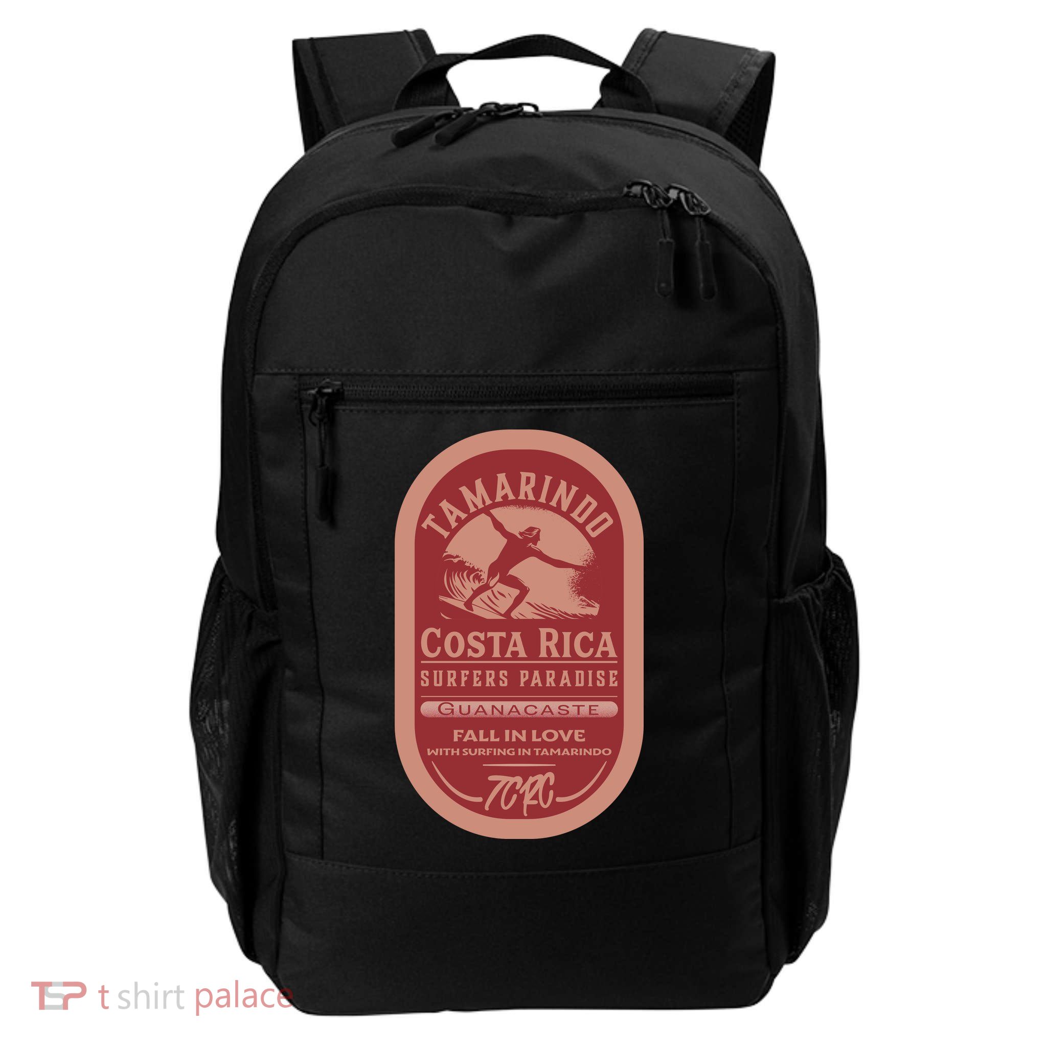 Tamarindo Costa Rica Surf Vintage Label Backpack