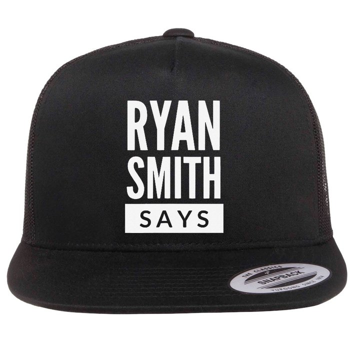 The Classic Rss Stacked Block Flat Bill Trucker Hat