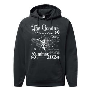 The Cicadas Reunion Summer 2024 Cicada Nature Lover Performance Fleece Hoodie