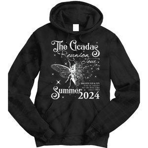 The Cicadas Reunion Summer 2024 Cicada Nature Lover Tie Dye Hoodie