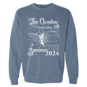 The Cicadas Reunion Summer 2024 Cicada Nature Lover Garment-Dyed Sweatshirt