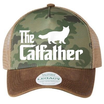 The Catfather Ragdoll Cat Lover Funny Father Cat Dad Legacy Tie Dye Trucker Hat