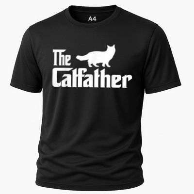 The Catfather Ragdoll Cat Lover Funny Father Cat Dad Performance Shirt