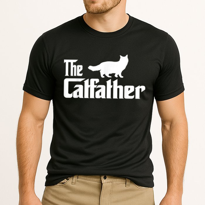The Catfather Ragdoll Cat Lover Funny Father Cat Dad Cooling Performance Crew T-Shirt