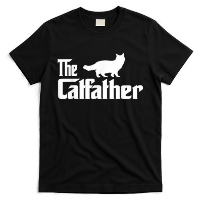 The Catfather Ragdoll Cat Lover Funny Father Cat Dad T-Shirt