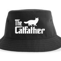 The Catfather Ragdoll Cat Lover Funny Father Cat Dad Sustainable Bucket Hat
