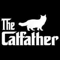 The Catfather Ragdoll Cat Lover Funny Father Cat Dad 16 in Basic Backpack