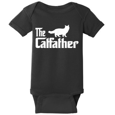 The Catfather Ragdoll Cat Lover Funny Father Cat Dad Baby Bodysuit