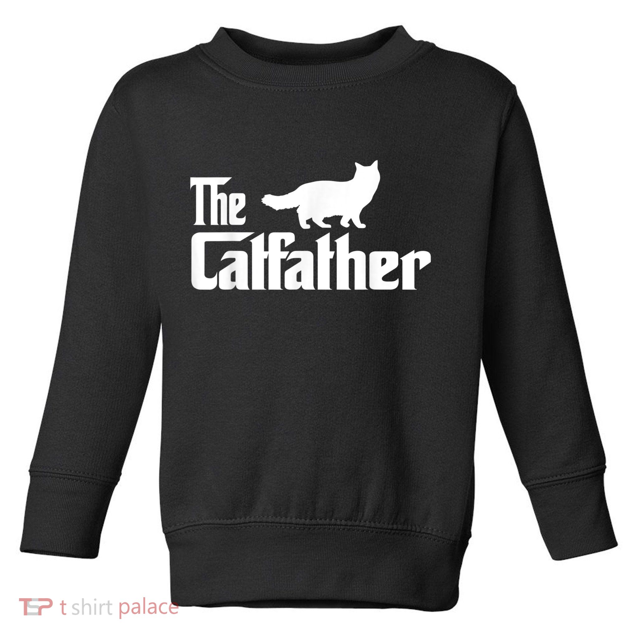 The Catfather Ragdoll Cat Lover Funny Father Cat Dad Toddler Sweatshirt