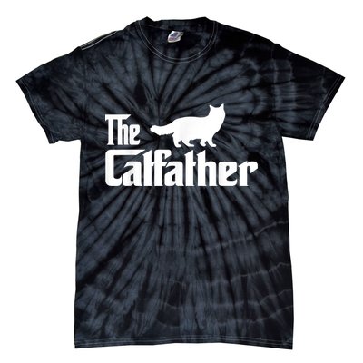 The Catfather Ragdoll Cat Lover Funny Father Cat Dad Tie-Dye T-Shirt