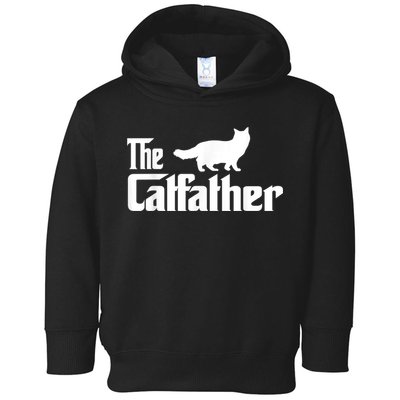The Catfather Ragdoll Cat Lover Funny Father Cat Dad Toddler Hoodie