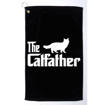 The Catfather Ragdoll Cat Lover Funny Father Cat Dad Golf Towel