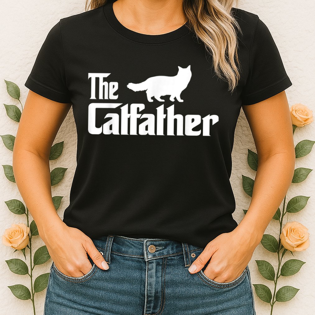 The Catfather Ragdoll Cat Lover Funny Father Cat Dad Womens T-Shirt