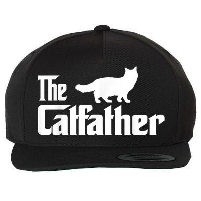 The Catfather Ragdoll Cat Lover Funny Father Cat Dad Wool Snapback Cap