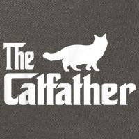 The Catfather Ragdoll Cat Lover Funny Father Cat Dad Cotton Canvas Backpack