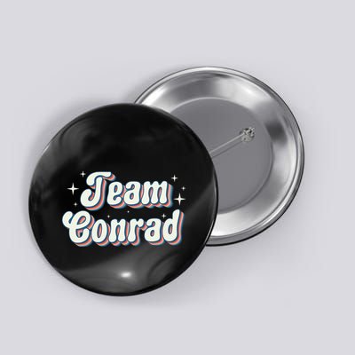 Team Conrad Retro Groovy Button