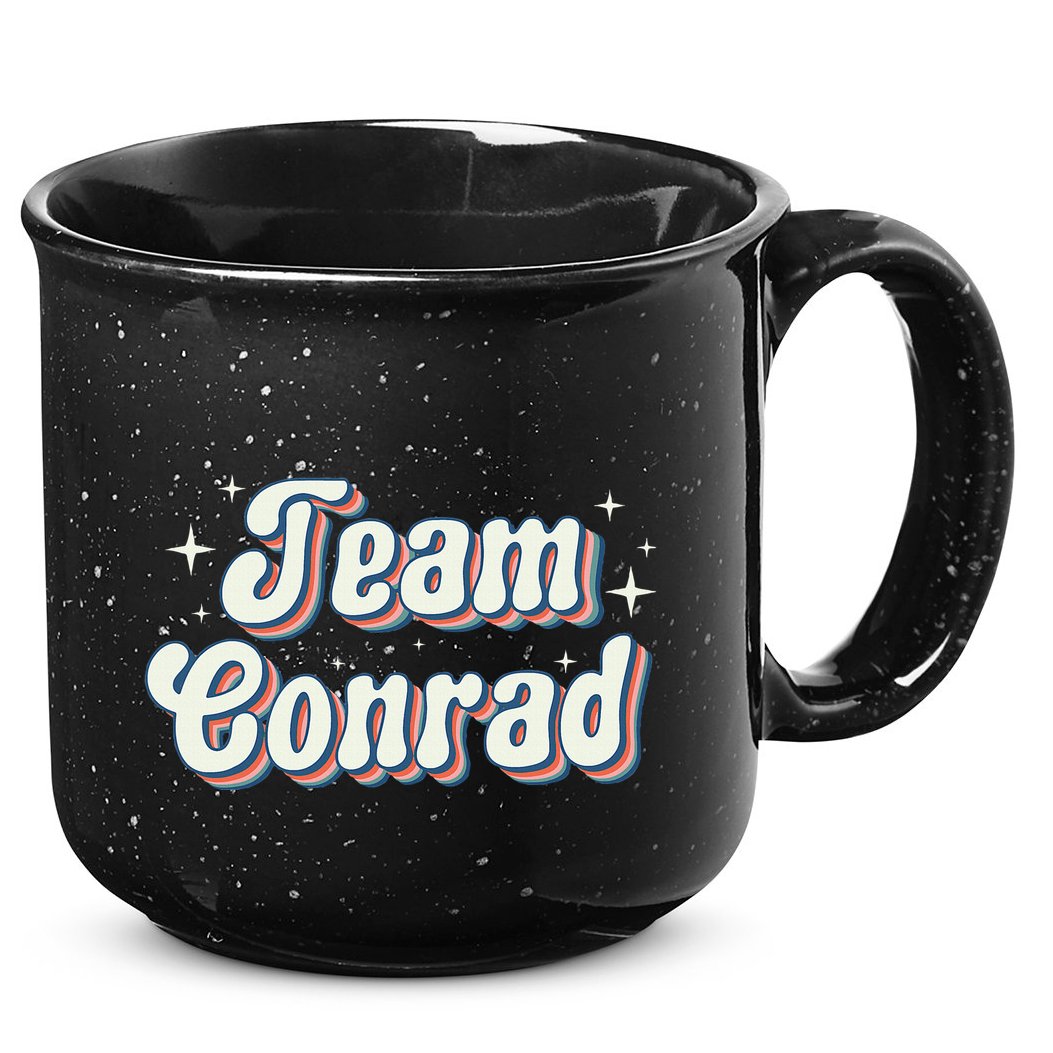 Team Conrad Retro Groovy 15oz Campfire Ceramic Mug