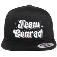 Team Conrad Retro Groovy Flat Bill Trucker Hat