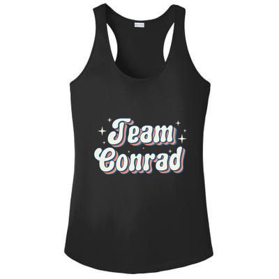 Team Conrad Retro Groovy Ladies PosiCharge Competitor Racerback Tank