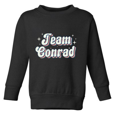 Team Conrad Retro Groovy Toddler Sweatshirt