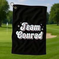 Team Conrad Retro Groovy Golf Towel