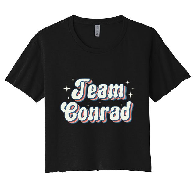 Team Conrad Retro Groovy Crop Top