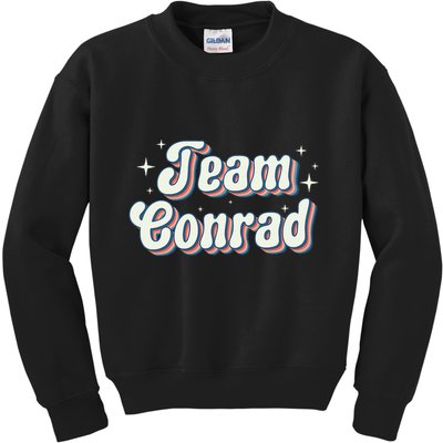 Team Conrad Retro Groovy Kids Sweatshirt