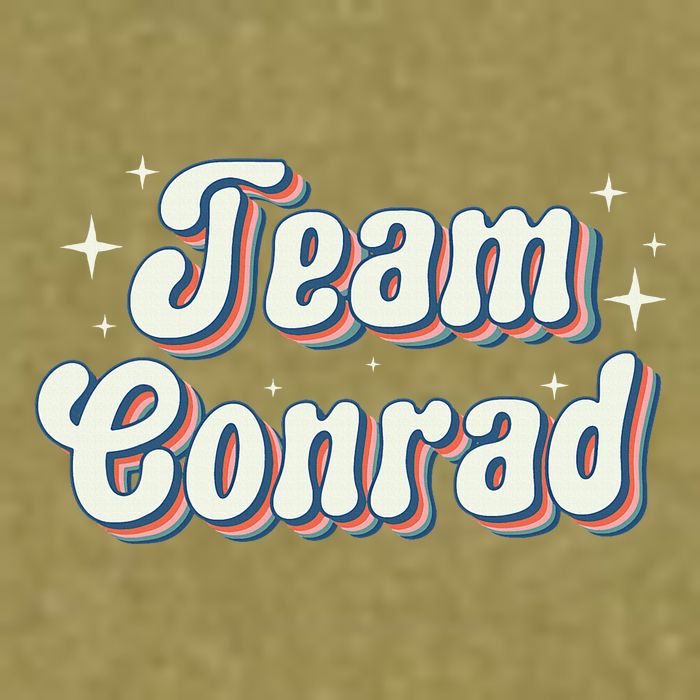 Team Conrad Retro Groovy Garment-Dyed Women's Muscle Tee